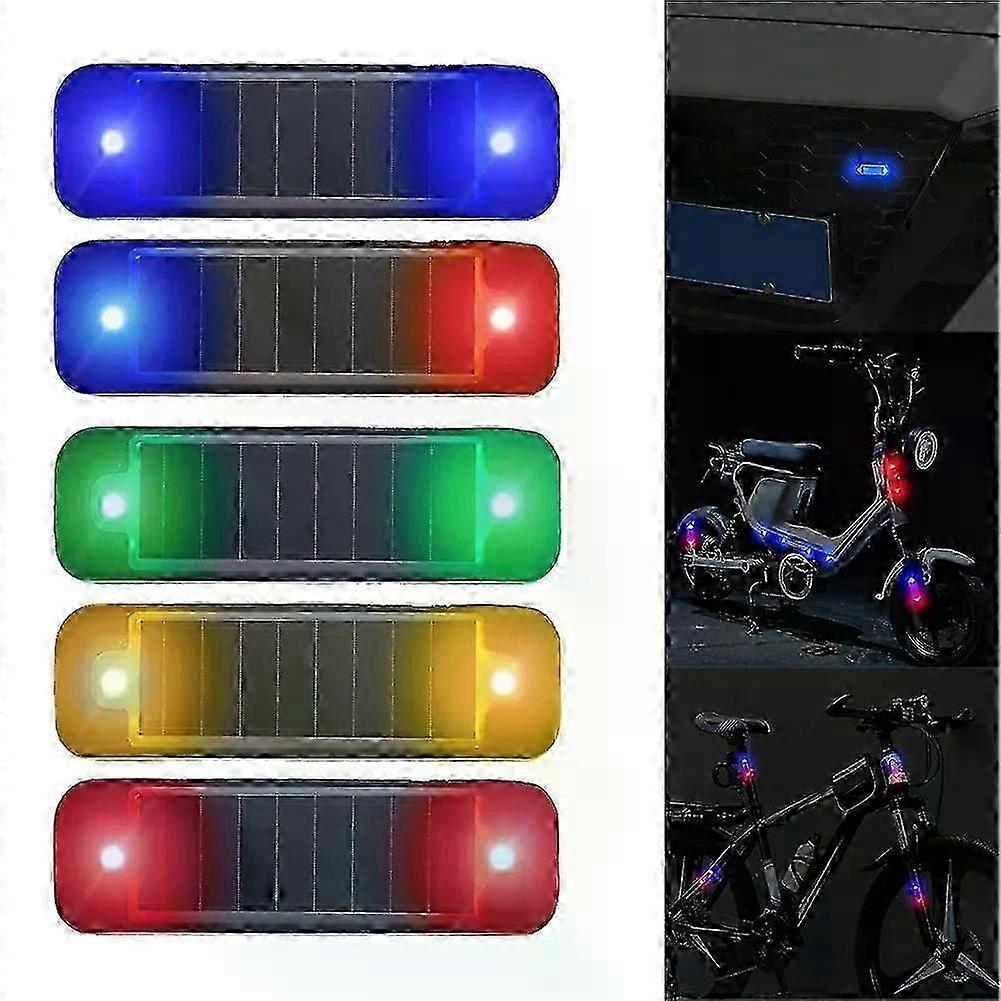 Led-solar-warnleuchte Für Autos, Nachtsicherheit, Simulierter Alarm, Drahtlose Diebstahlsicherung, Blinkende Attrappe