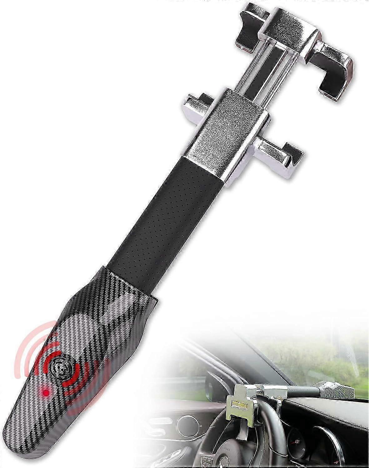 2-in-1-autodiebstahlsicherung, Lenkradsperre Und 120-db-smart-alarm, Autodiebstahlsicherungs-stick Mit Alarm, Autolenkradsperre, Autolenkradsperre, Uni