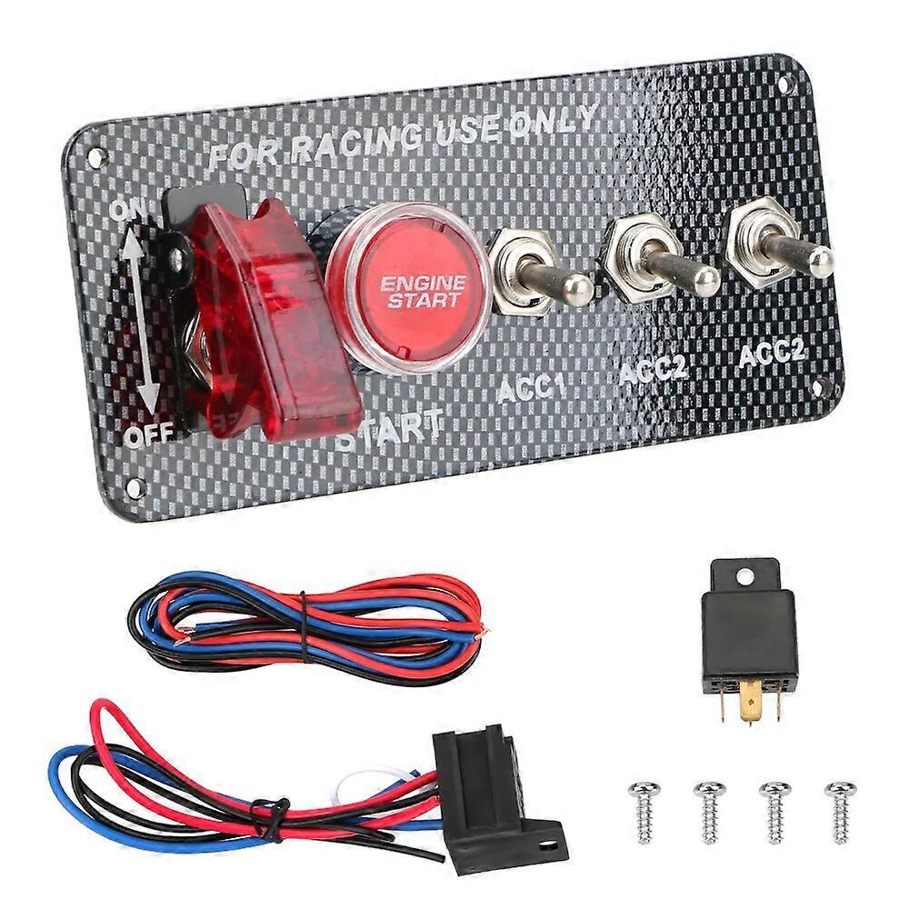 Led-kippschalter, Kfz-zubehör, 12v Led-zündschalterpanel Für Rennwagen, Motorstartknopf