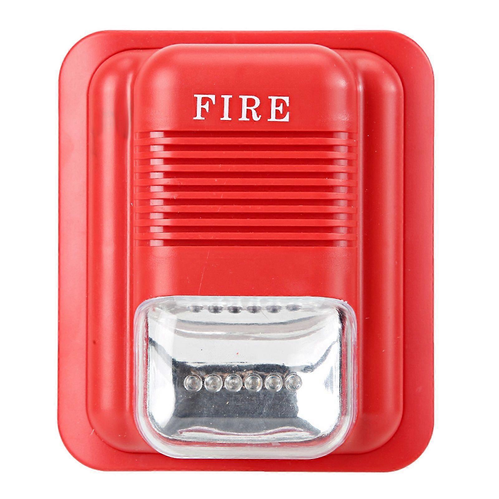Dc12v/24v Akustisches Und Optisches Brandschutzalarmsystem Mit Warnblitz, Sirene Und Alarmfunktion