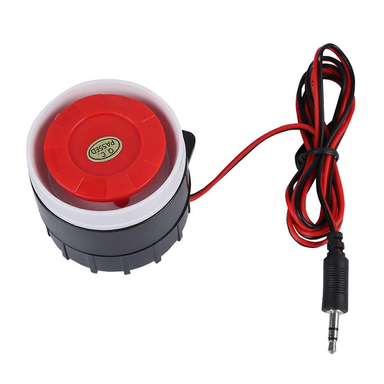 120 Db Dc 12v Mini-sirene Mit Rotem Kabel, Alarmsystem, Warnsignal Für Die Heimsicherheit