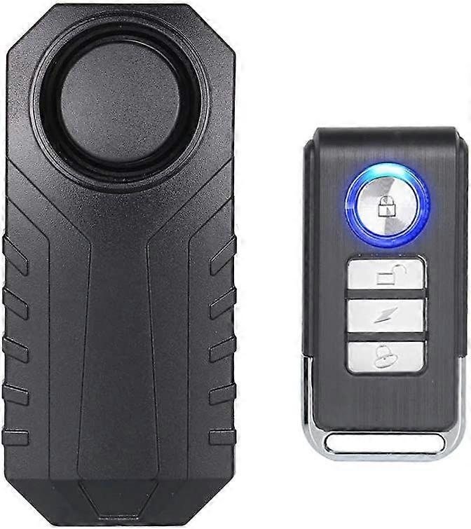 Fahrradalarmanlage, Drahtloser Einbruchmelder Für Fahrräder, Motorräder, Autos, Türen Und Fenster, 113 Db Super Laut Und Wasserdicht (fernbedienung Inklusive)