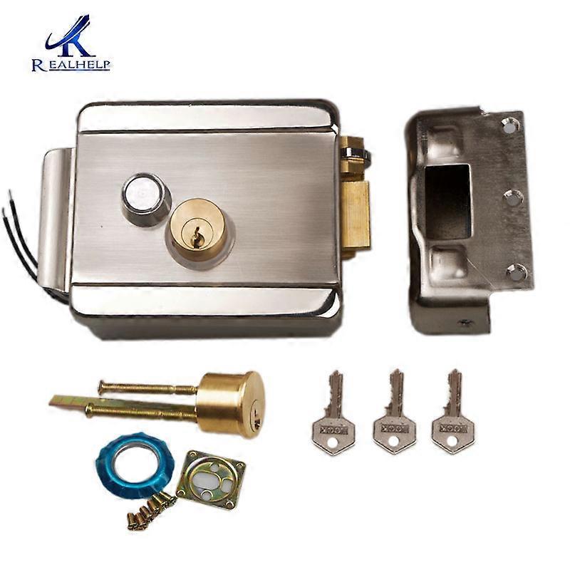 Zutrittskontrollsystem Mit Kabelgebundenem Elektrischem Schloss (12 V Dc-motor), Video-gegensprechanlage, Türklingel Und Türzugangskontrollsystem