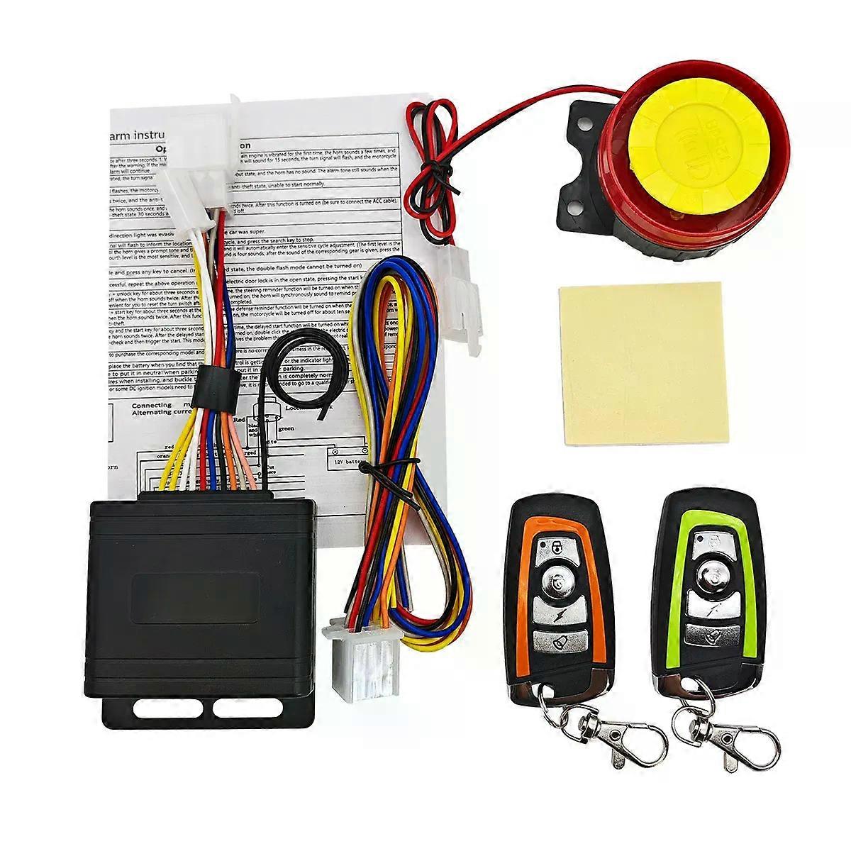 Motorrad-alarmanlage, 1-wege-diebstahlsicherung Für Motorräder, Kfz-alarmanlage, 12 V Gleichstrom, 125 Db, Integrierter Vibrationssensor