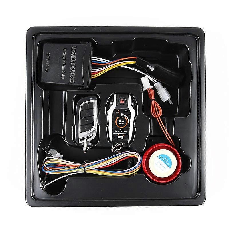 Motorradalarmanlage, 2-wege-dc-12v-rolleralarmanlage Mit Zwei Fernbedienungen, Motorstart-/stopp-alarm, Motortrennungs-schutzalarm