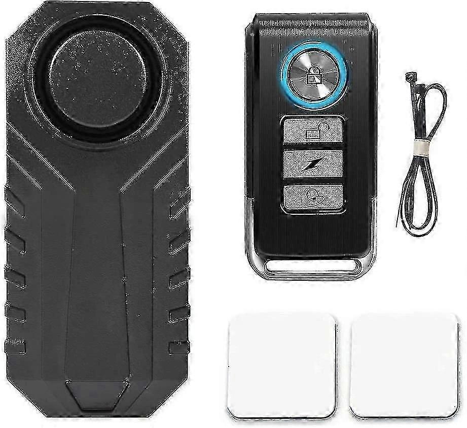 Kabelloser Fahrradalarm, Autoalarm Für Fahrrad, Motorrad Und Auto, 113 Db, Wasserdichter Sicherheitsalarm