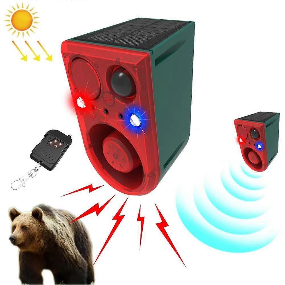 N911j Solarbetriebener Tiervertreiber Mit Ton- Und Lichtalarm N911j
