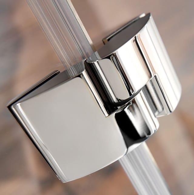 Breuer Runddusche Drehtür Espira Radius 50 cm Chrom Klarglas 90 x 90 cm