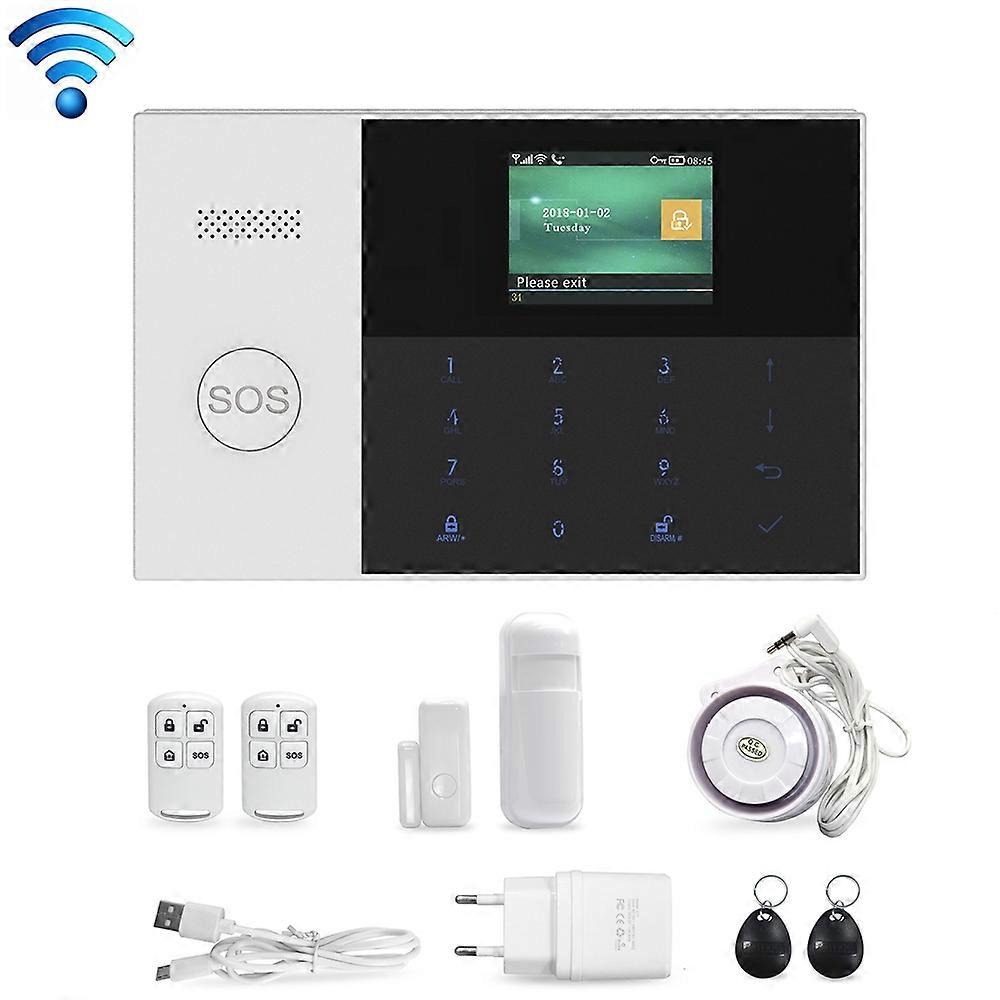 Pg-105-gsm Gsm/gprs + Wlan Intelligentes Alarmsystem Mit Touch-tastatur, Lcd-bildschirm Und Rfid-funktion, Eu-version