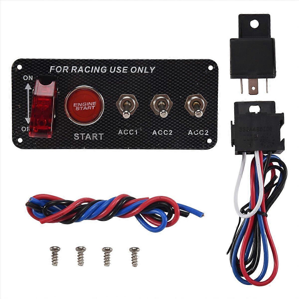 12v Auto-zündschalter Motorstart-druckknopf 3-kipp-rennsport