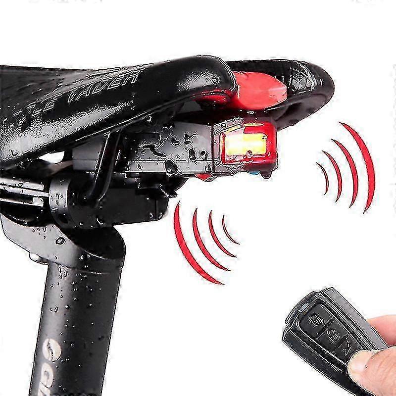 Wasserdichtes Fahrradrücklicht Mit Diebstahlalarm Und Fernbedienung