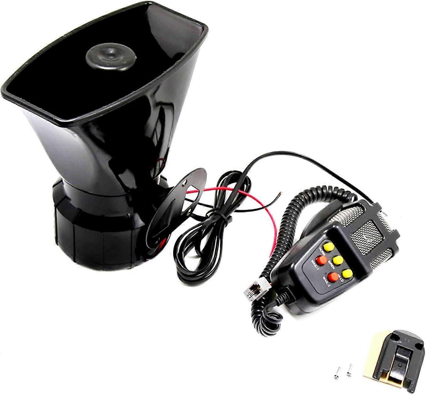 Elektronische Warnsirene Für Auto Und Motorrad Mit Mikrofon, 100 W, 12 V, 7 Töne