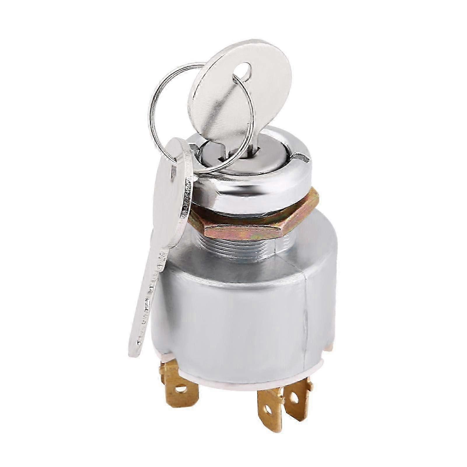 12v Universal-motorstartschalter, Wasserdichter Zündschlüsselschalter, 3-positionen-ein/aus-zündschlüssel-automatikschalter