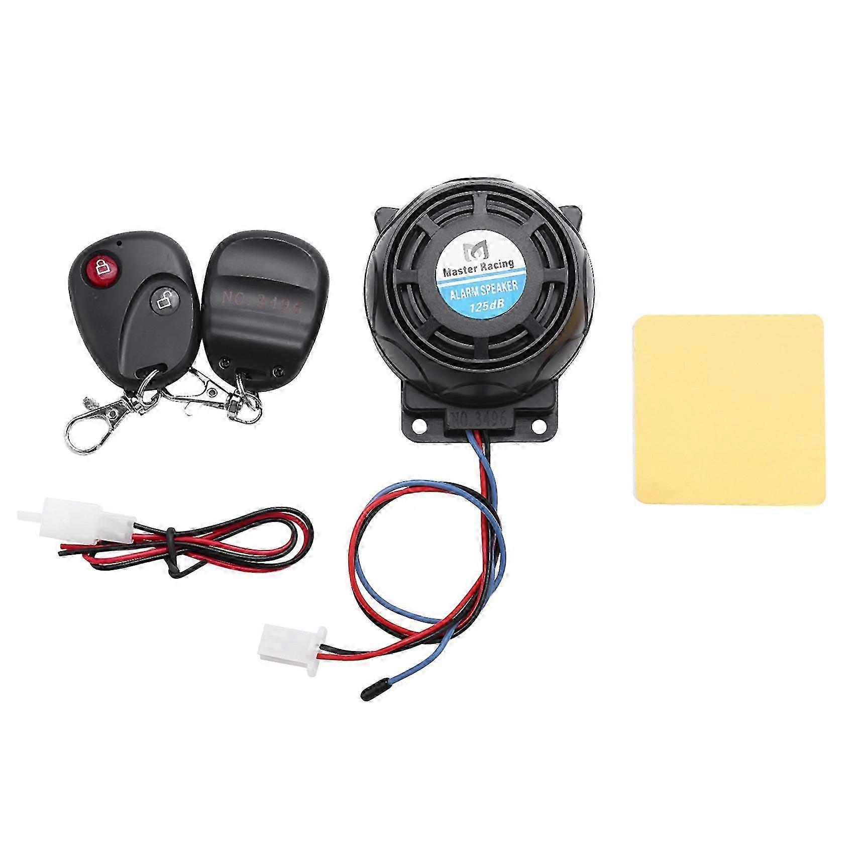 Motorrad-diebstahlwarnsystem Mit Warnvibration, Schloss, Diebstahlalarm, Doppelfernbedienung Und Sensor (neu)