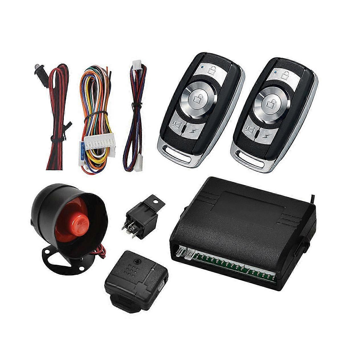 Alarmanlage Für Fahrzeuge Mit Diebstahlschutz Und Sicherheitsfunktionen, Inklusive Vibrationssensor Und Programmierbaren Modi, 9,50 X 8,50 X 8,00 Cm, 1 Set