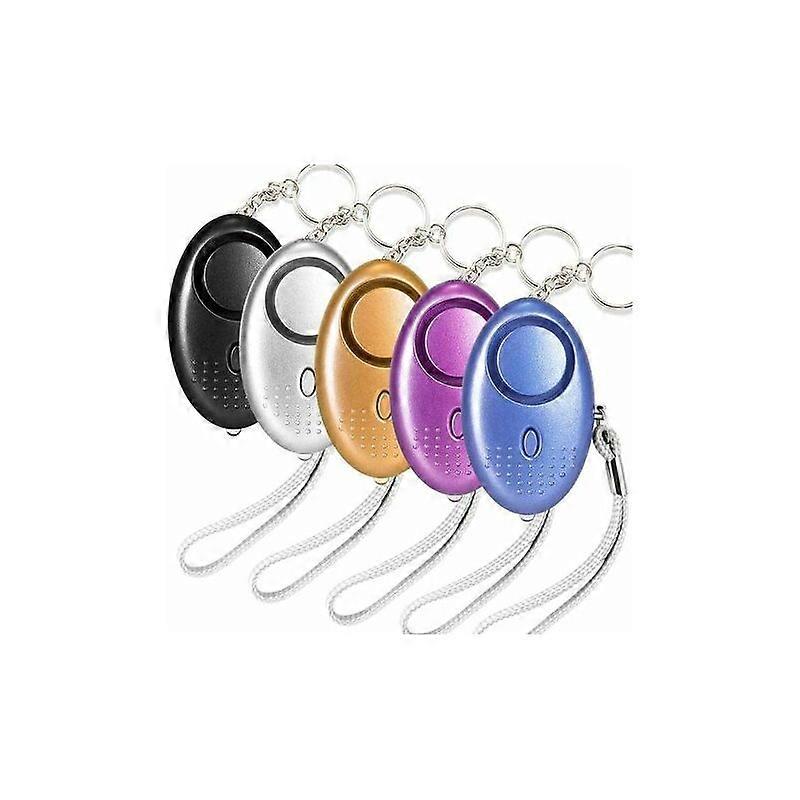 Parts Scream Safesound Sicherheitsalarm, Persönlicher Notrufalarm, 5 140db Türschlüsselalarm Mit Notfalltaschenlampe, Anti-angriff Mit Led-licht Für Frauen Und Kinder