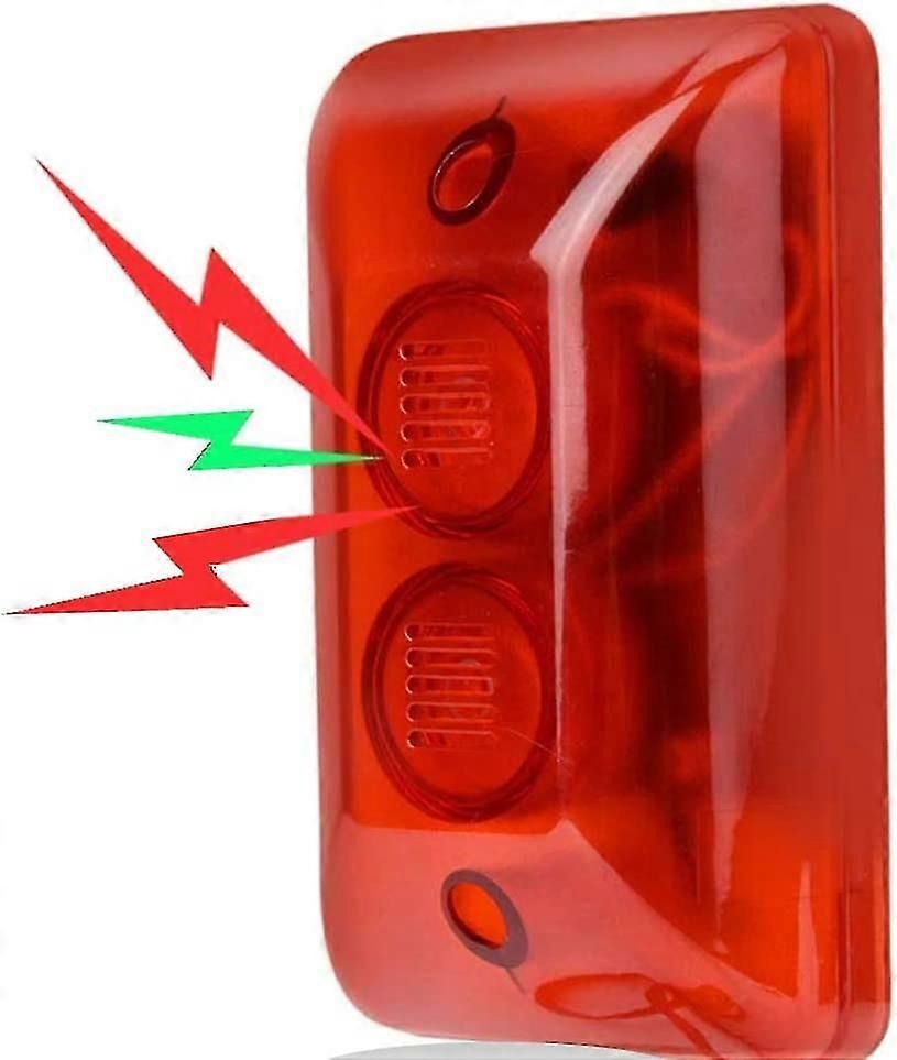 12-v-kabelgebundene Alarmanlage Mit Blitzlicht, Sirene, Akustischem Signal Und Blinkender Warnleuchte (115 Db)