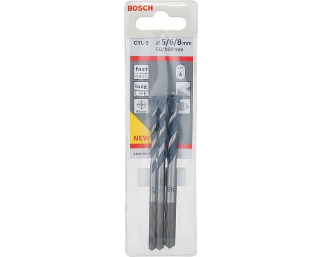 Bosch CYL-5 Betonbohrer-Set 3-teilig 5/6/8 mm