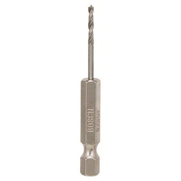 Bosch Holzspiralbohrer 1/4 Zoll-Sechskantschaft Ø 2 mm x 62 mm