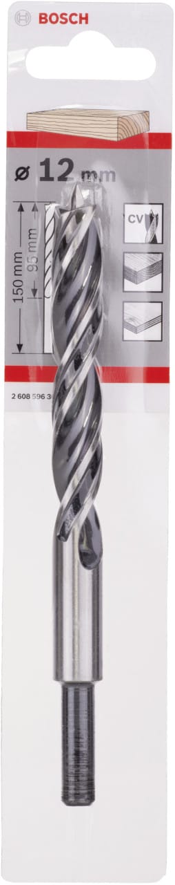 Bosch Holzspiralbohrer Standard 12 mm x 96 mm x 151 mm