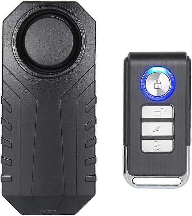 Fahrradalarmanlage (inkl. Fernbedienung), Kabelloser Diebstahlalarm Für Fahrräder, Motorräder, Autos, Türen Und Fenster, 113 Db Super Laut Und Wasserdicht, B