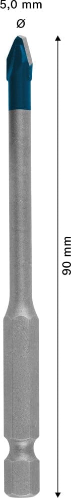 Bosch Bohrer Expert HEX-9 HardCeramic Ø 5 mm x 90 mm