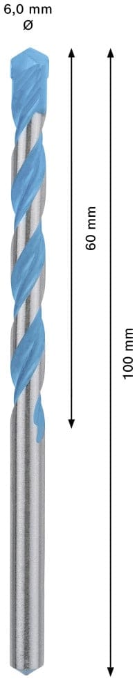 Bosch Expert Bohrer CYL-9 MultiConstruction Ø 6 mm x 100 mm