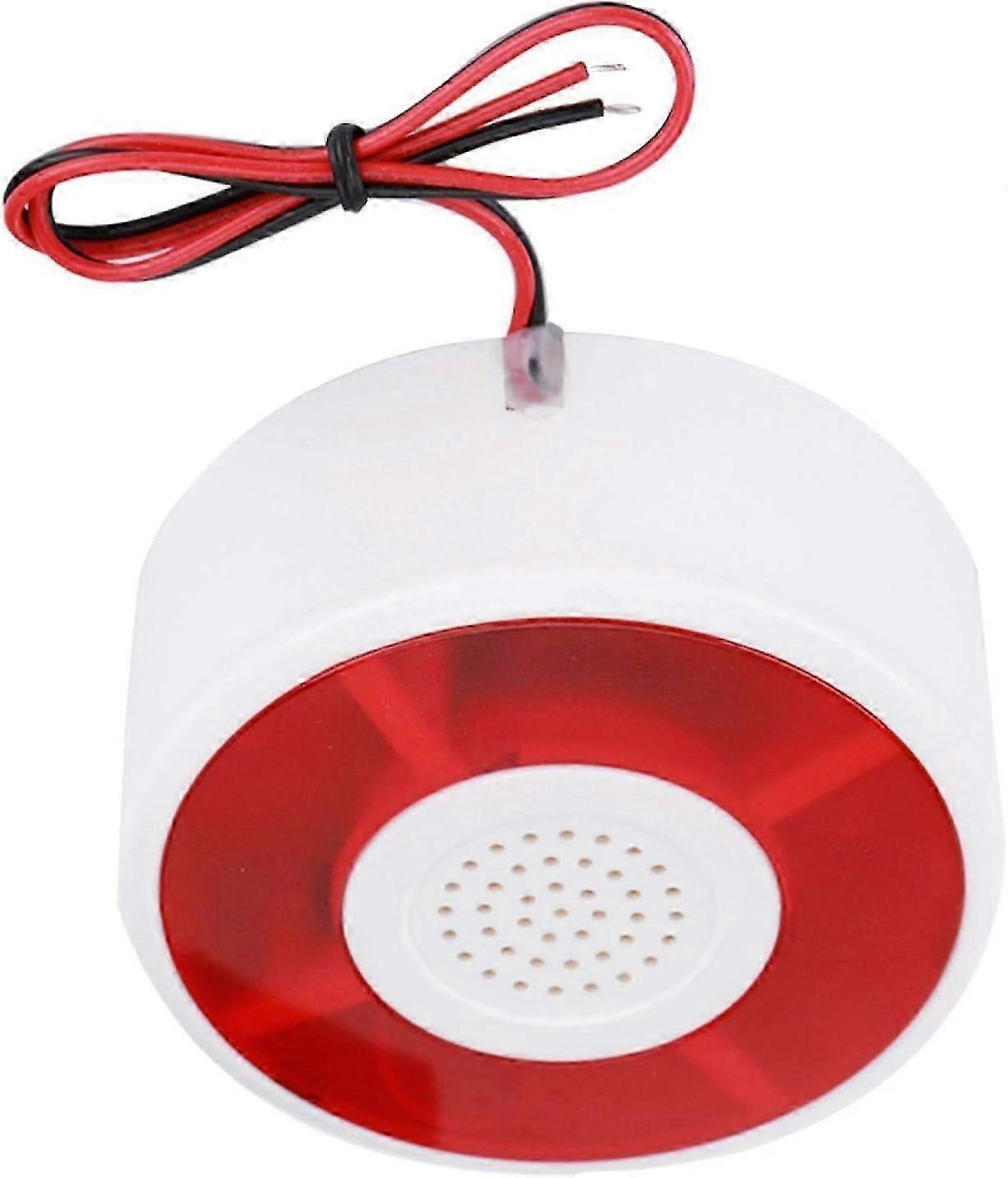 12-v-gleichstrom-alarm Mit Ton Und Licht, Blinkendem Stroboskopsignal, Warnsirene Und Led-blinklichtalarm