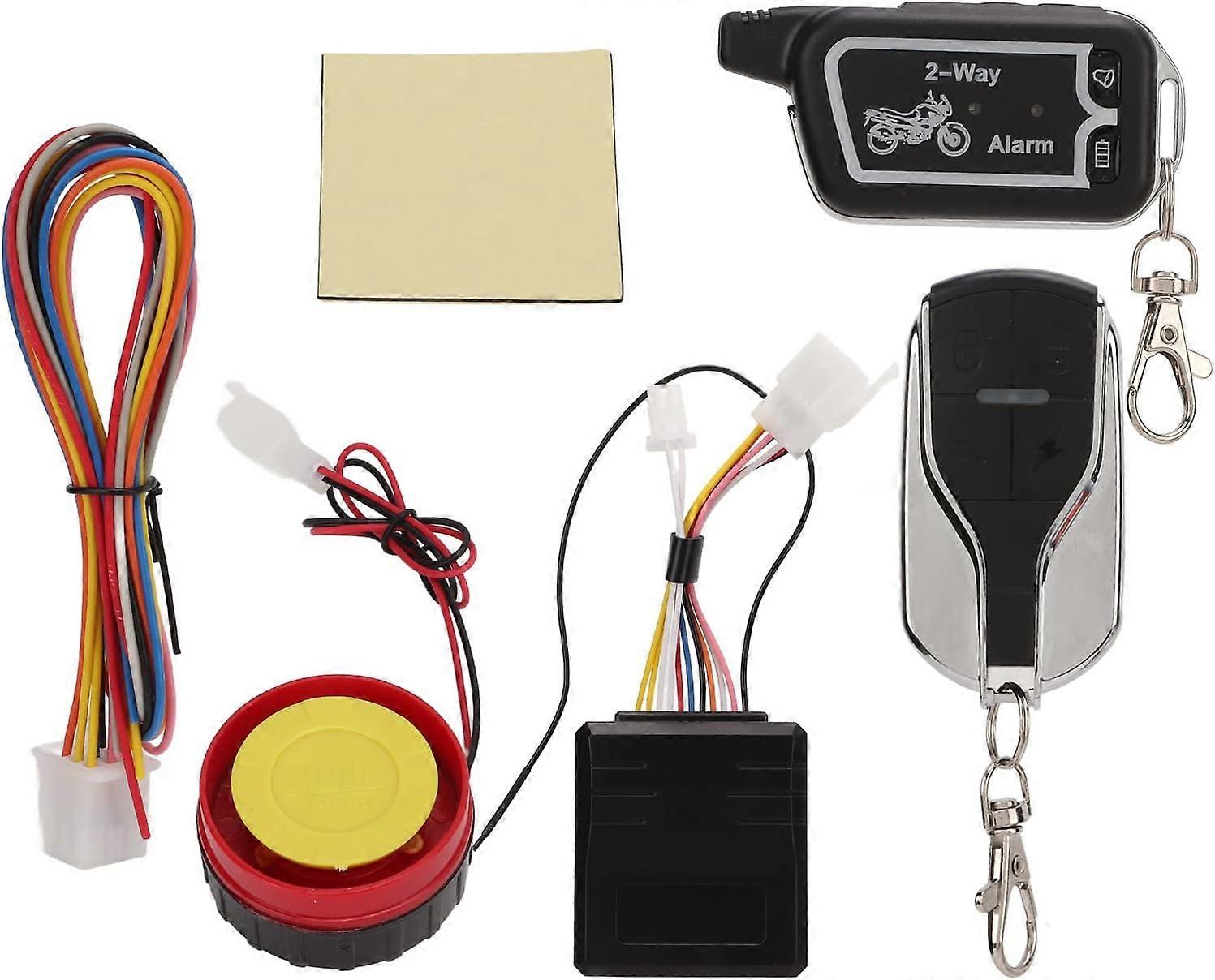 Motorrad-alarmanlage, Zwei-wege-alarmsystem, Vibrationsalarm, Akustisches Signal, Lcd-fernbedienung, Diebstahlsicherung