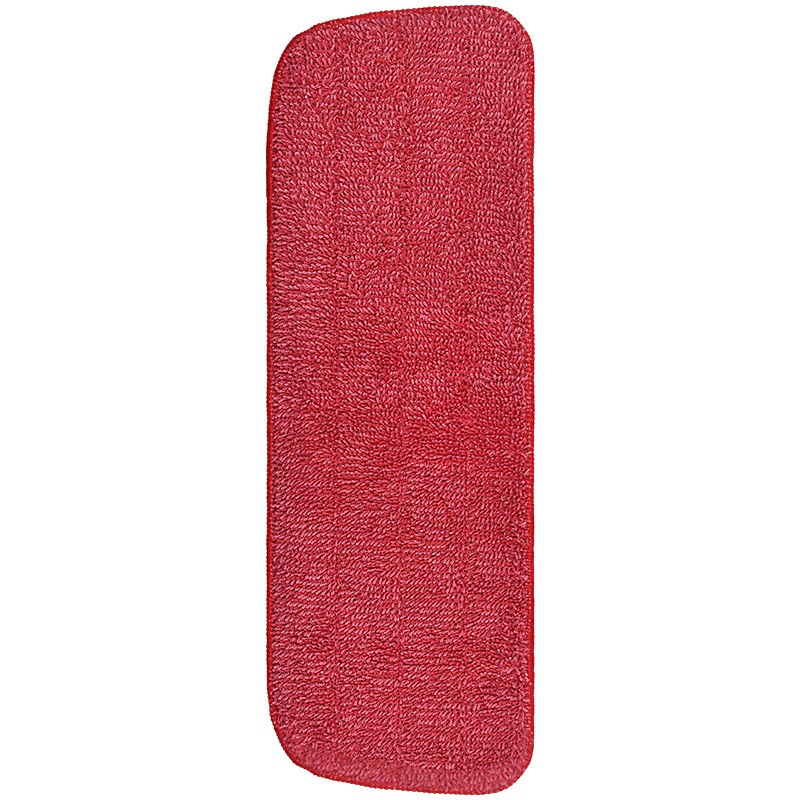 3 Ersatzwischtücher Für Swiffer Powermop-wischmopp, Klebende Trapezförmige Rote Mikrofasertücher (41x14 Cm), 3er-pack-lsw