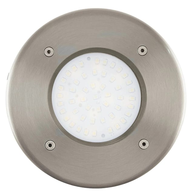 Eglo LED-Solar Bodeneinbauleuchte Ø 115 mm x 130 mm Edelstahl