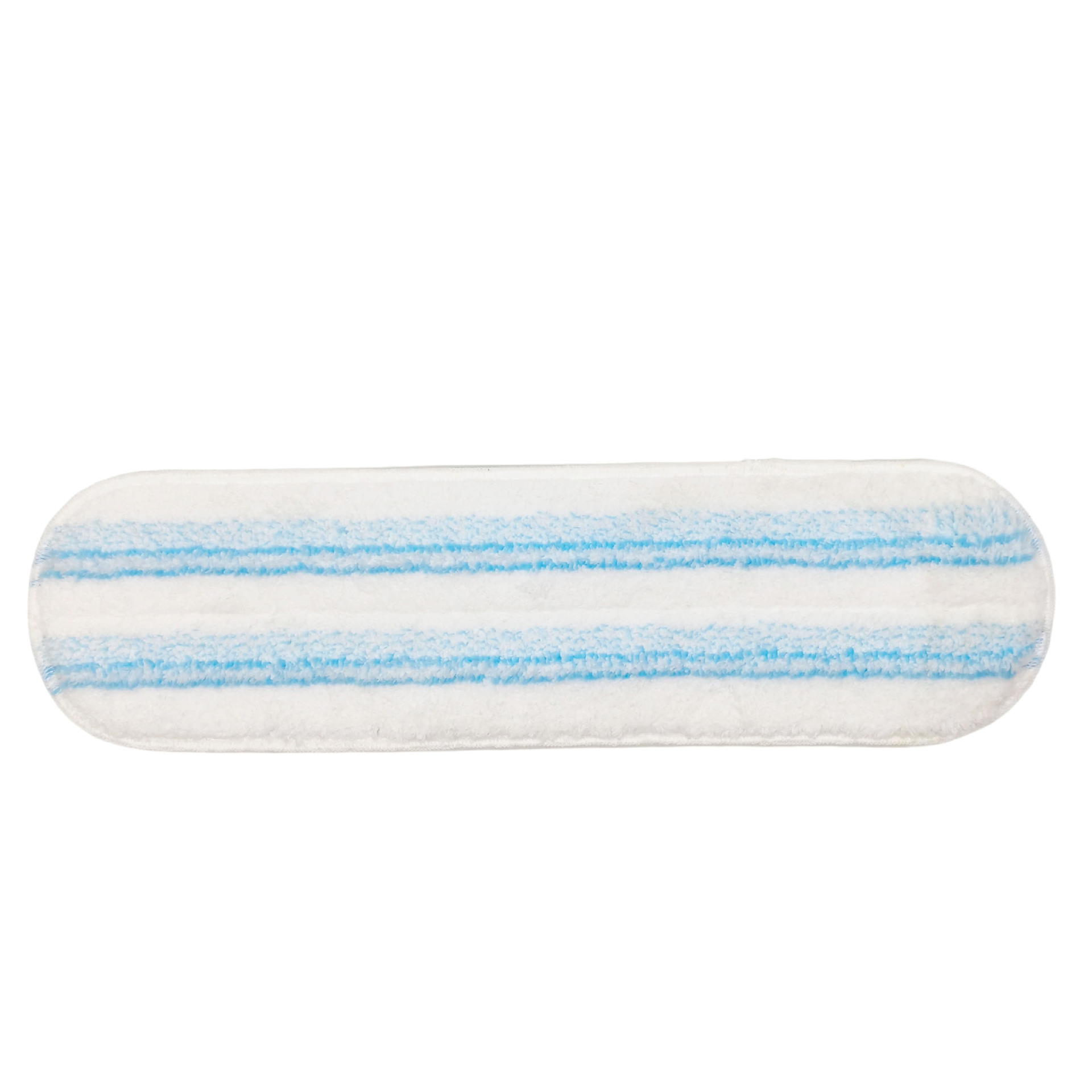 3er-pack Ersatzköpfe Für Bodenwischmopp, Kompatibel Mit Vileda H2pro Und O-cedar, Hochabsorbierende Mikrofaser, Rundes Modell Mit Blauen Streifen-lsw