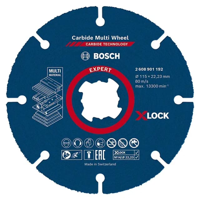 Bosch Expert Trennscheibe Carbide Multi Wheel Ø 115 mm X-Lock