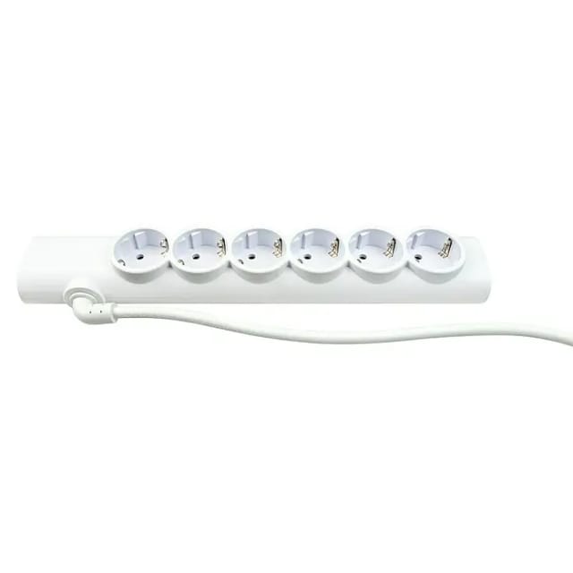 Schwaiger Steckdosenleiste 6-fach rotierbar mit 2x USB 1,4 m