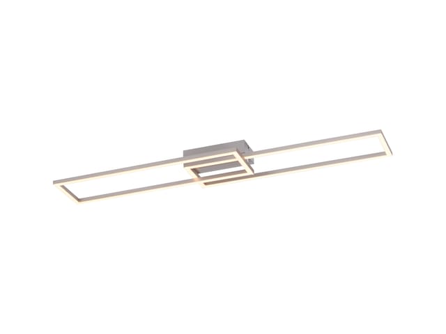 Just Light. Deckenleuchte Iven Stahlfarben 92,4 x 22 cm,
