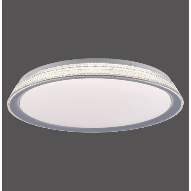 Just Light. LED-Deckenleuchte Kari Silber Ø 51 cm