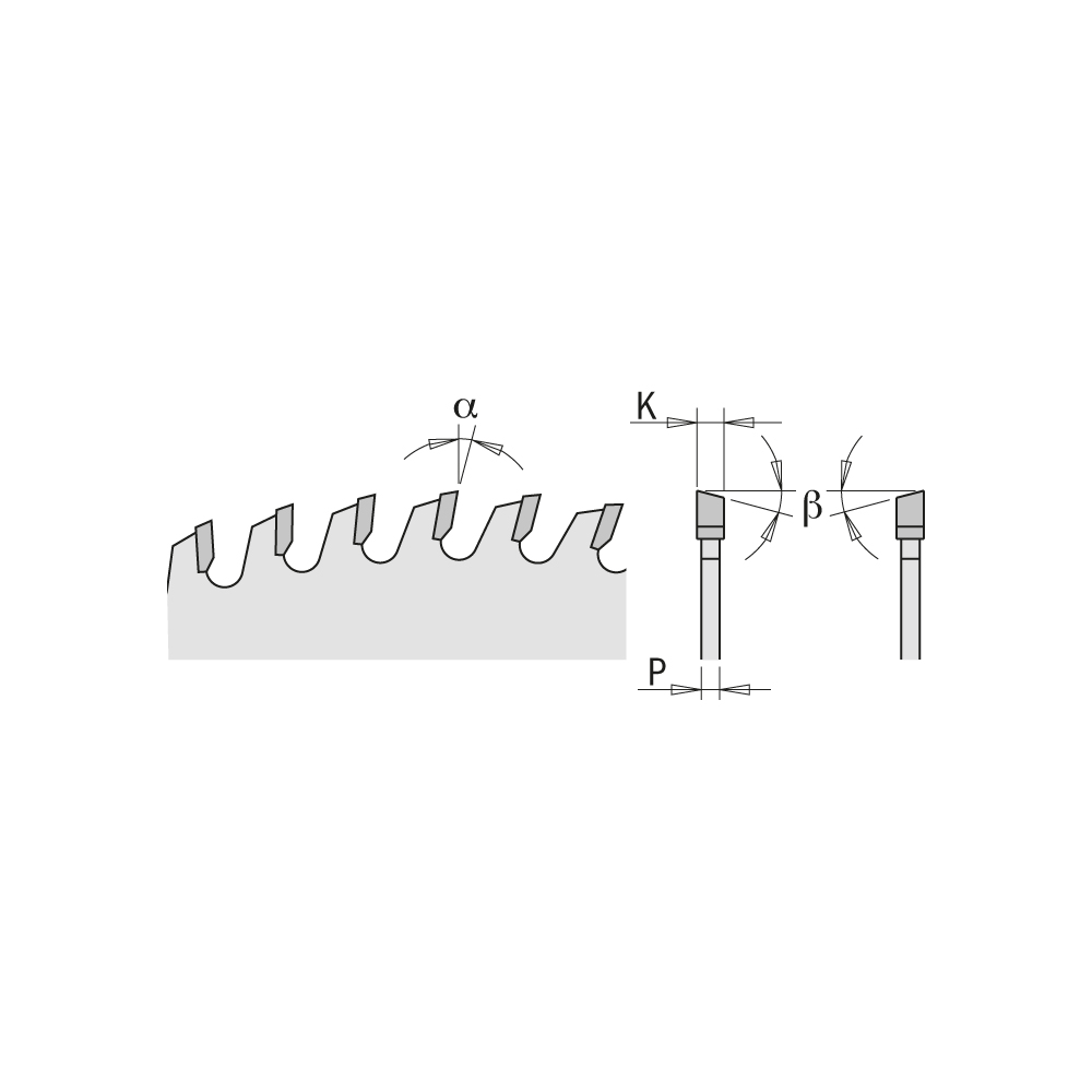 K13618h-x10 Kreissägeblätter Allgemeine 136x1.5/1.0x20 Z18 Atb 15°pos(min. 10 Pcs)