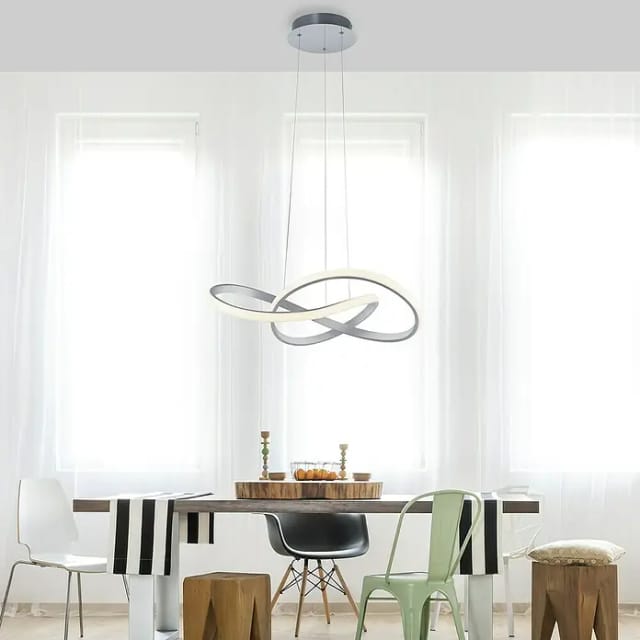 Just Light. Pendelleuchte Maria 1-flammig Aluminium 57 x 120 cm