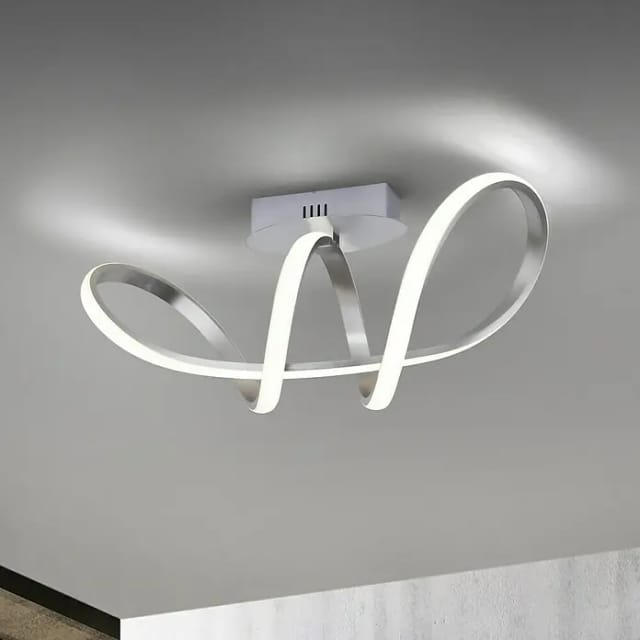 Just Light. LED-Deckenleuchte Maria Aluminium 61 x 24,5 cm