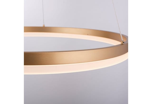 Paul Neuhaus Pendelleuchte Titus 1-flammig Messing matt Ø 60 cm