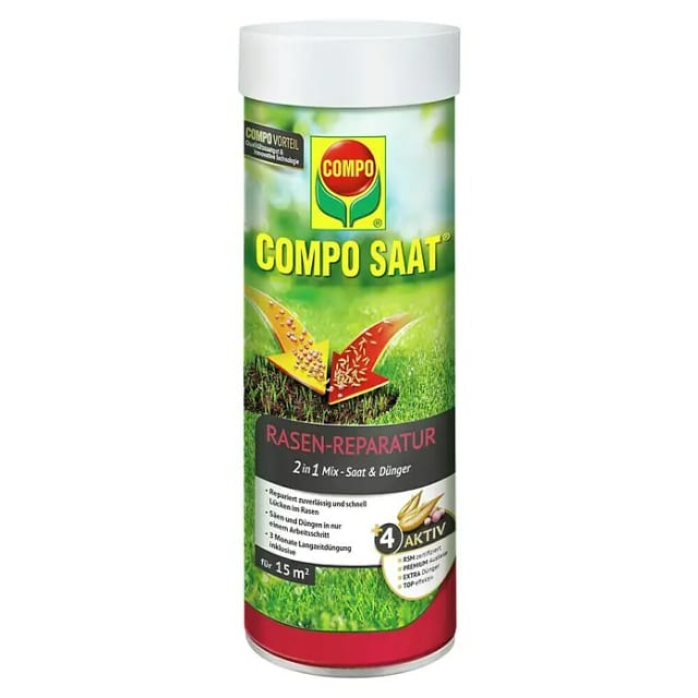 Compo Saat Rasen-Reparatur-Mix Samen und Dünger 360 g für 15 m²