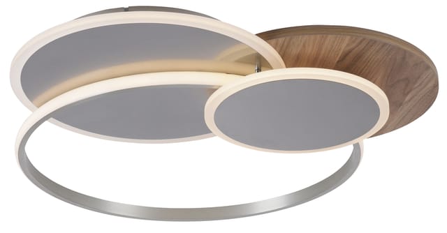 Paul Neuhaus LED-Deckenleuchte Palma Holzdekor 65 x 62,5 cm