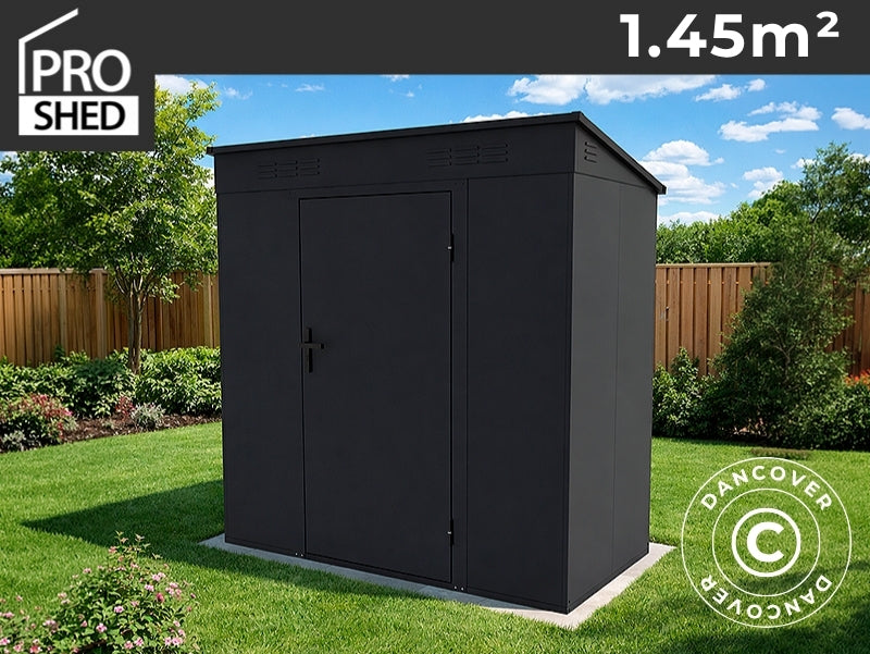 Geräteschuppen, Metallschrank 1,67x0,87x1,75m, 1,45m2, Proshed®, Anthrazit