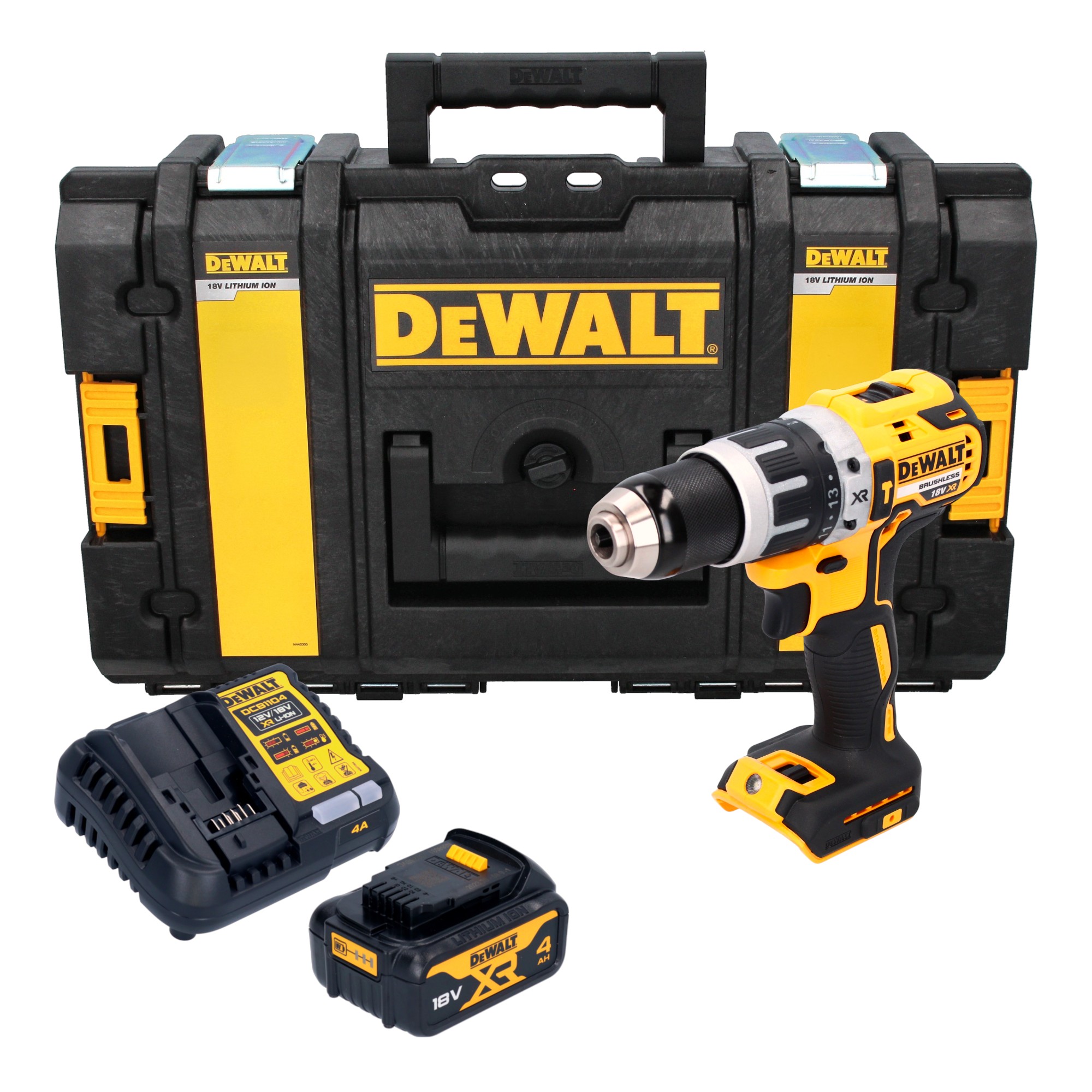 Dewalt Dcd 796 M1 Akku Schlagbohrschrauber 18 V 70 Nm Brushless + 1x Akku 4,0 Ah + Ladegerät + Tough Box