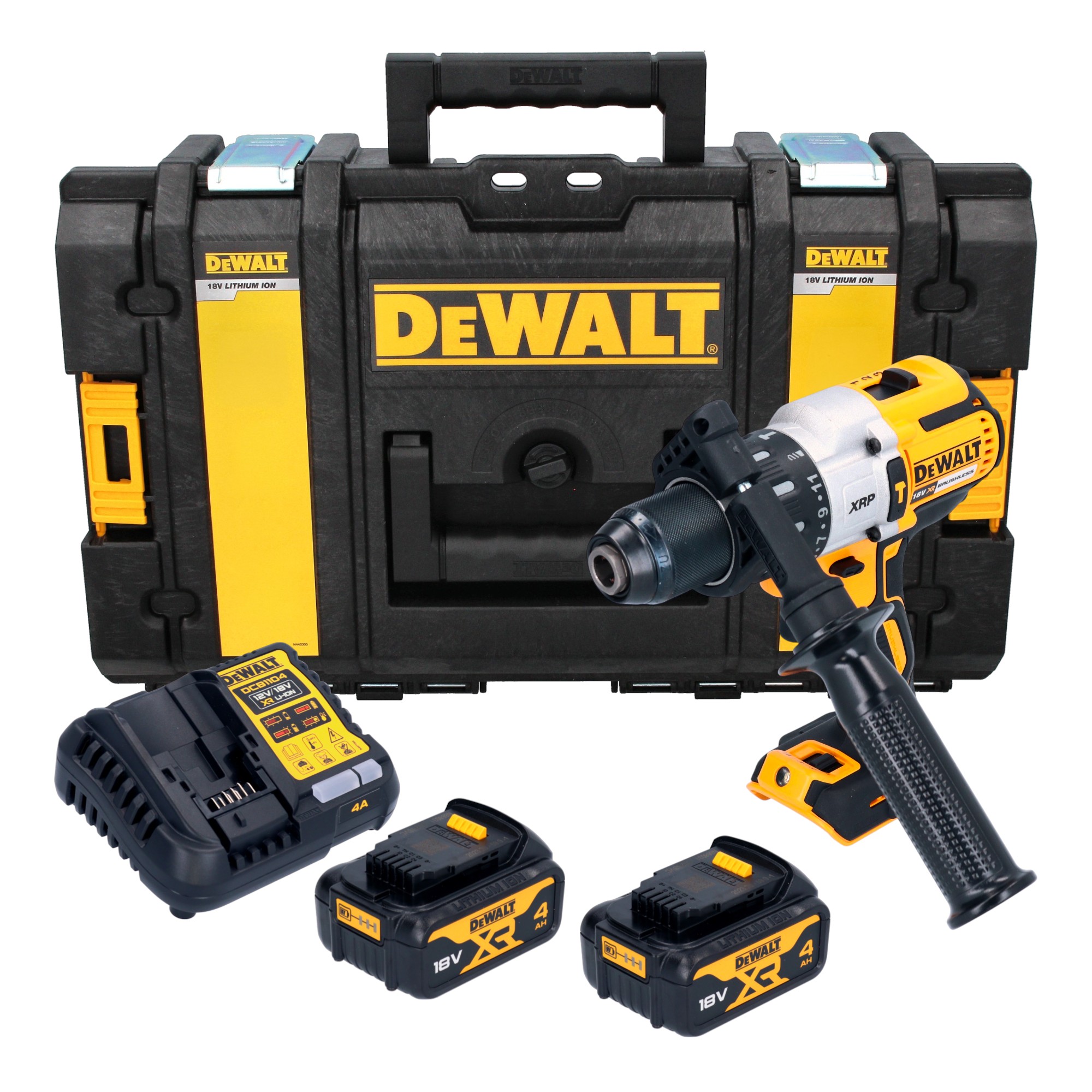 Dewalt Dcd 996 M2 Akku Schlagbohrschrauber 18 V 95 Nm Brushless + 2x Akku 4,0 Ah + Ladegerät + Tough Box