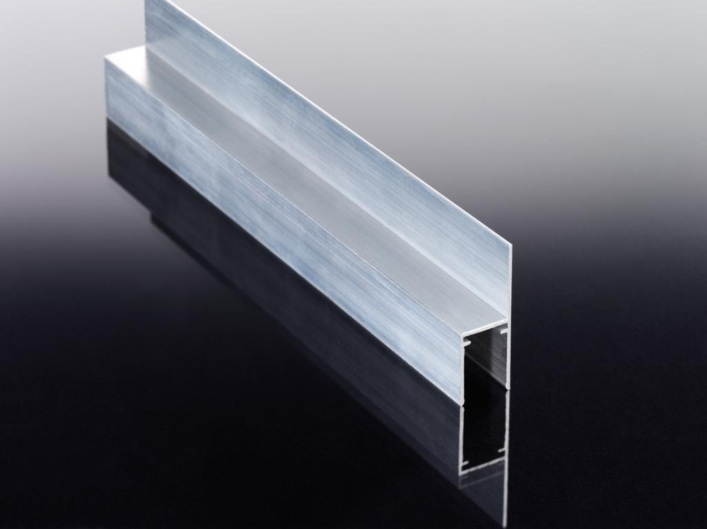 Alu-u-profil Mit Oberer Lasche 6000 Mm, Pressblank, 16 Mm