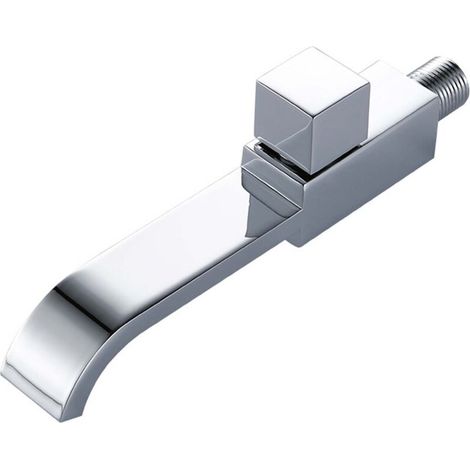 Moderne Wandarmatur G1/2 Aus Messing, Einloch-kaltwasserhahn, Für Bad, Küche, Küche, Waschbecken, Mattsilber