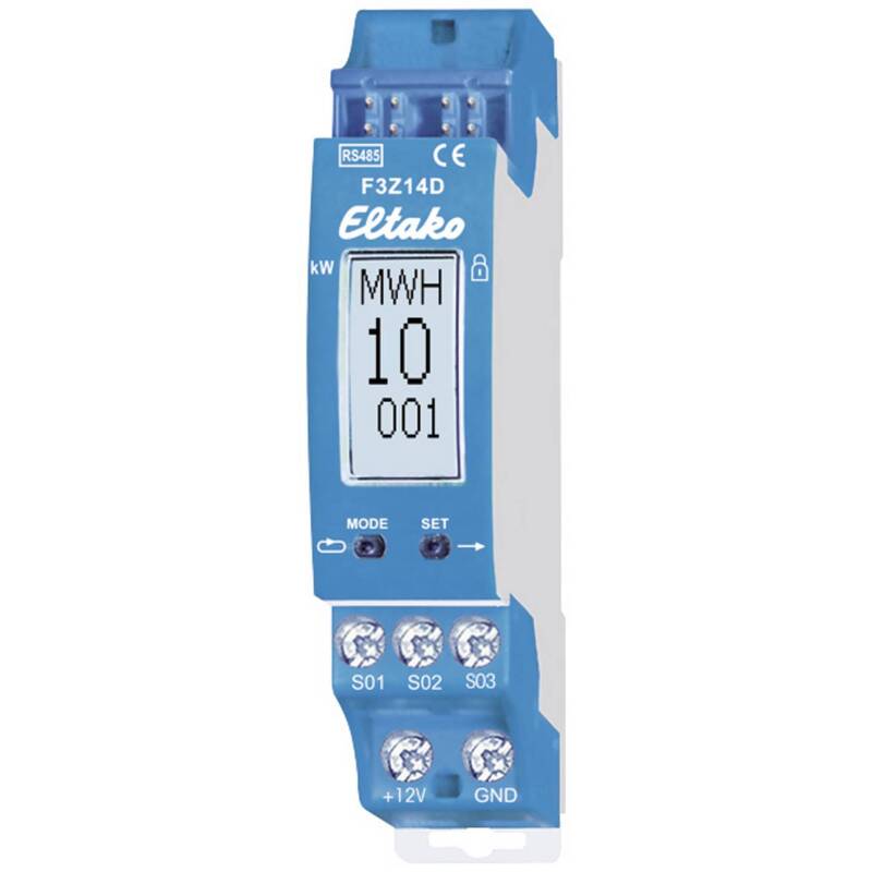 [gebraucht] B-ware Eltako F3z14d Rs485 Bus-funk-zähler-sammler Für Smart Home Anwendungen