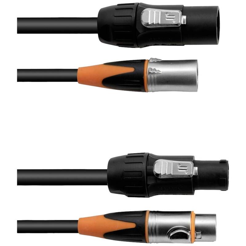 [gebraucht] B-ware Eurolite Dmx Verbindungskabel Xlr-buchse 3 Polig 3m Kombikabel Schwarz Stabil