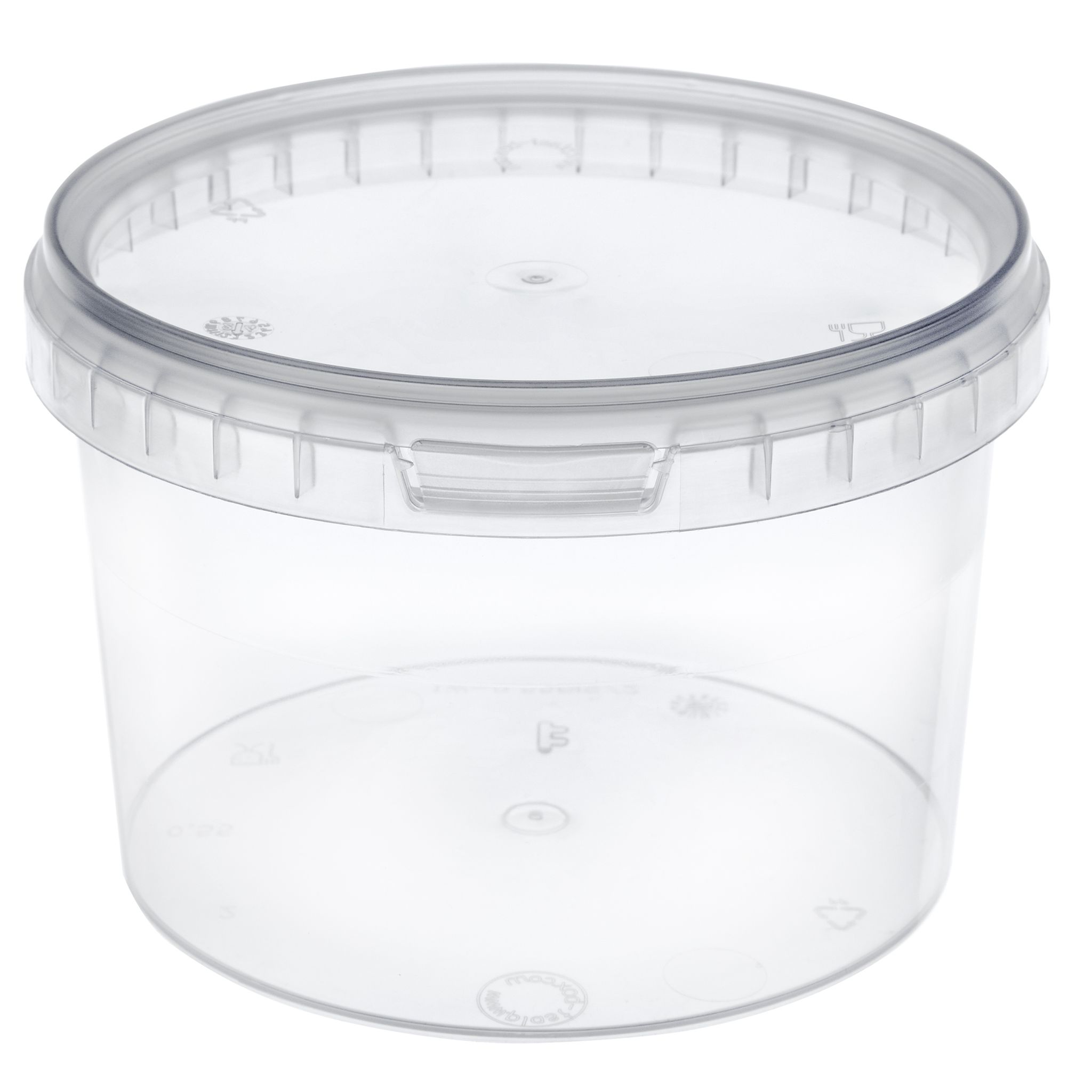 Garronda Eimer Mit Deckel 0,5 L 1 Stück Gd-0111 Transparent